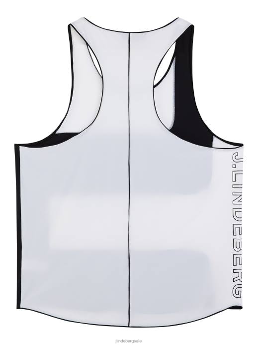 Men J.Lindeberg White Big Bridge Tank Top Clothing 8R62183