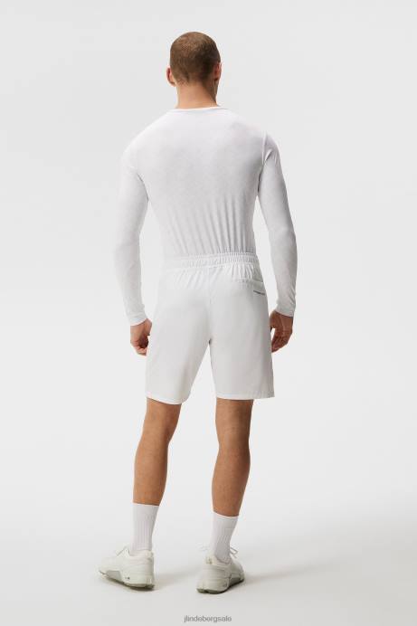 Men J.Lindeberg White Printed Bridge Thor Long Sleeve Top Clothing 8R62157