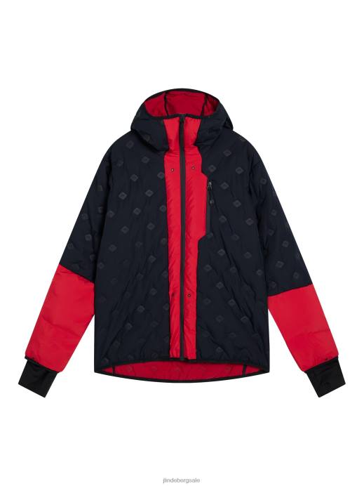 Men J.Lindeberg Barbados Cherry Aerial 2-In-1 Shell Jacket Clothing 8R621296