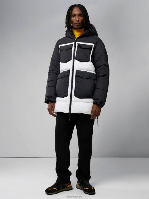 Men J.Lindeberg Black Galaxy Expedition Down Parka Clothing 8R621303