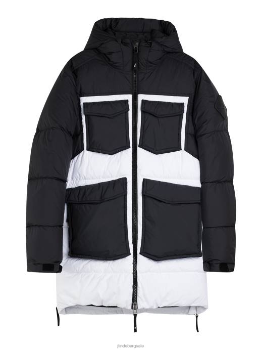 Men J.Lindeberg Black Galaxy Expedition Down Parka Clothing 8R621303