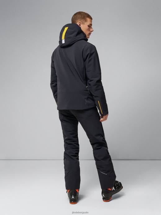 Men J.Lindeberg Black Omnia Jacket Clothing 8R621298