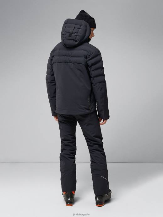 Men J.Lindeberg Black Orbit Hybrid Down Jacket Clothing 8R621300