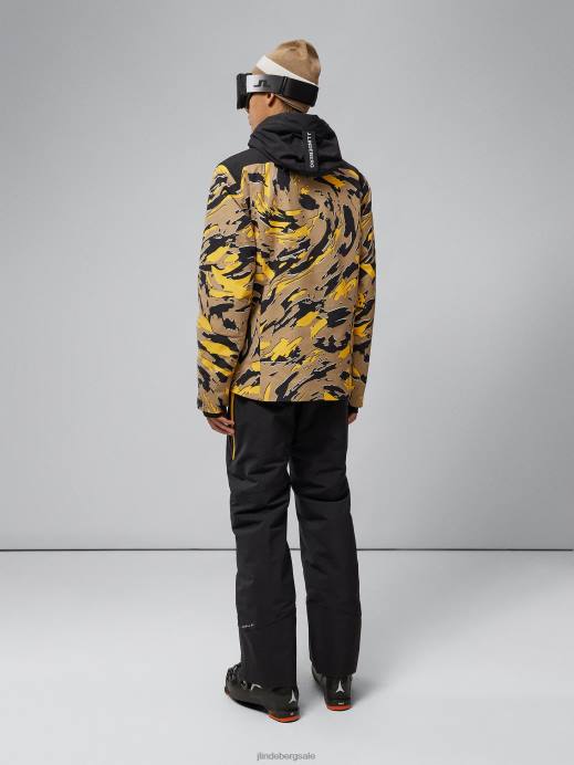 Men J.Lindeberg Canimol Tiger Eclipse Print Jacket Clothing 8R621285