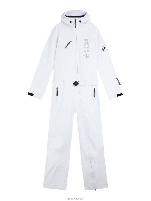 Men J.Lindeberg White Aerial Shell One Piece Clothing 8R621294
