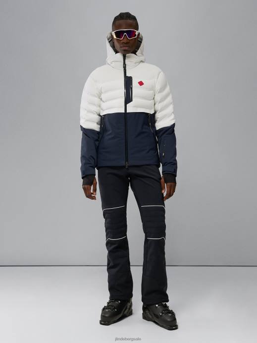 Men J.Lindeberg White Orbit Hybrid Down Jacket Clothing 8R621299