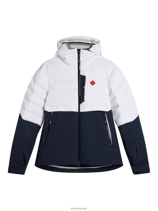 Men J.Lindeberg White Orbit Hybrid Down Jacket Clothing 8R621299