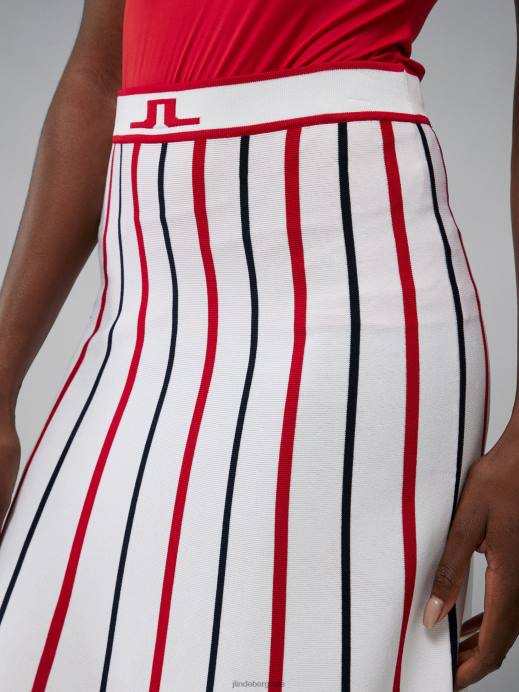 Women J.Lindeberg Barbados Cherry Manhattan Knitted Skirt Clothing 8R622698