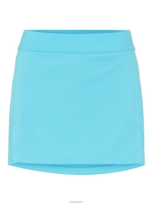 Women J.Lindeberg Beach Blue Amelie Golf Skirt Clothing 8R622751