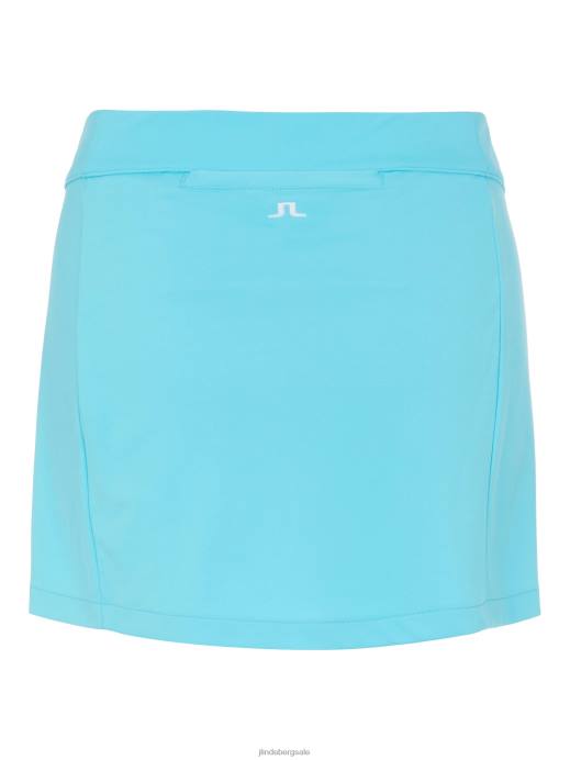 Women J.Lindeberg Beach Blue Amelie Golf Skirt Clothing 8R622751