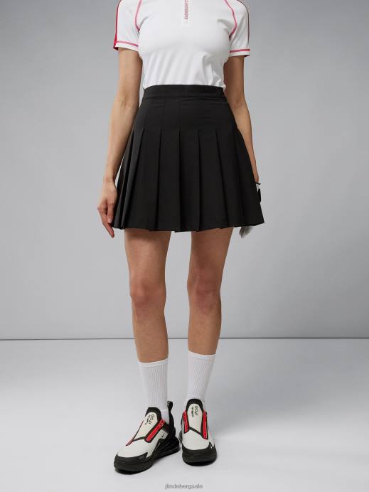 Women J.Lindeberg Black Adina Skirt Clothing 8R622688