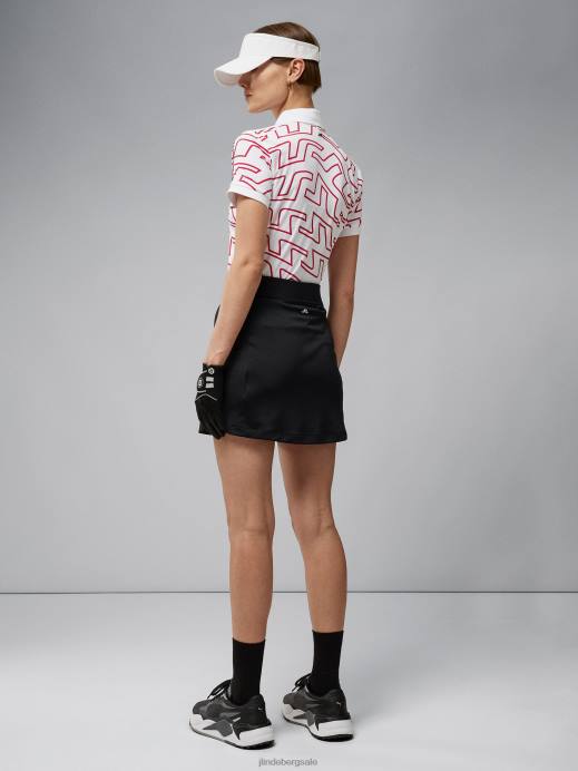 Women J.Lindeberg Black Amelie Mid-Length Skirt Clothing 8R622668