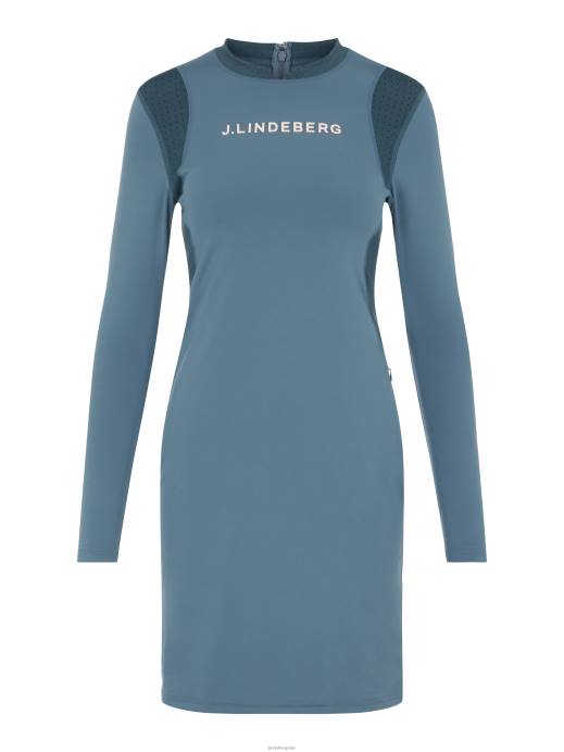 Women J.Lindeberg Captains Blue Zola Golf Dress Clothing 8R622739