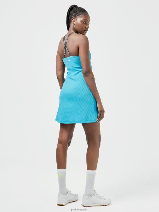 Women J.Lindeberg Enamel Blue Ariana Dress Clothing 8R622705