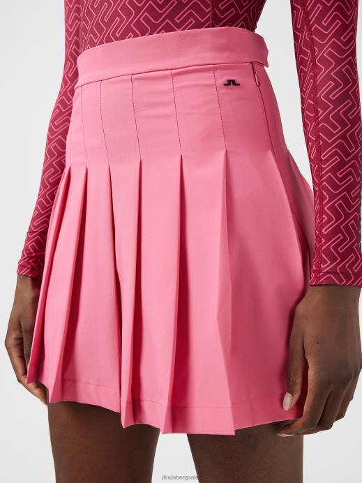 Women J.Lindeberg Hot Pink Adina Golf Skirt Clothing 8R622732