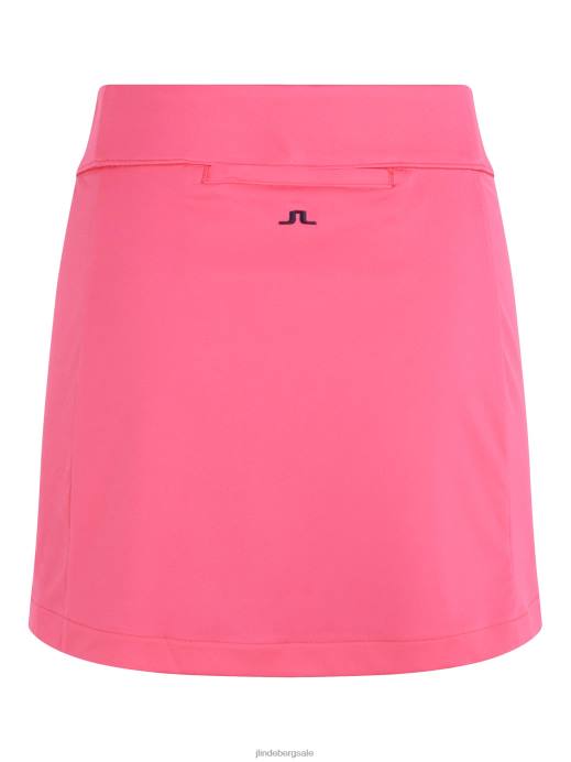 Women J.Lindeberg Hot Pink Amelie Golf Skirt Clothing 8R622712
