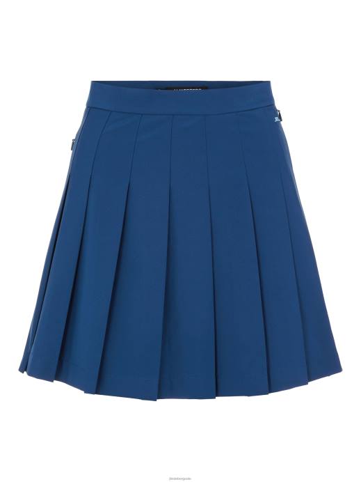 Women J.Lindeberg Midnight Blue Adina Golf Skirt Clothing 8R622762