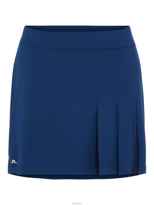 Women J.Lindeberg Midnight Blue Thea Golf Skirt Clothing 8R622756