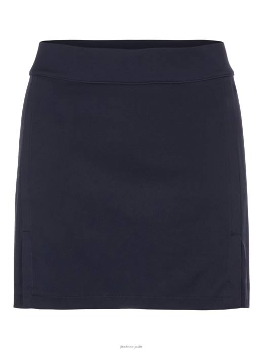 Women J.Lindeberg Navy Amelie Mid-Length Skirt Clothing 8R622746