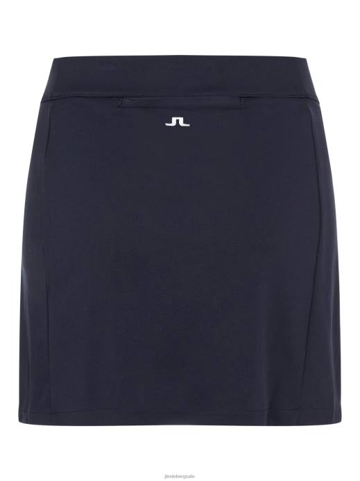Women J.Lindeberg Navy Amelie Mid-Length Skirt Clothing 8R622746
