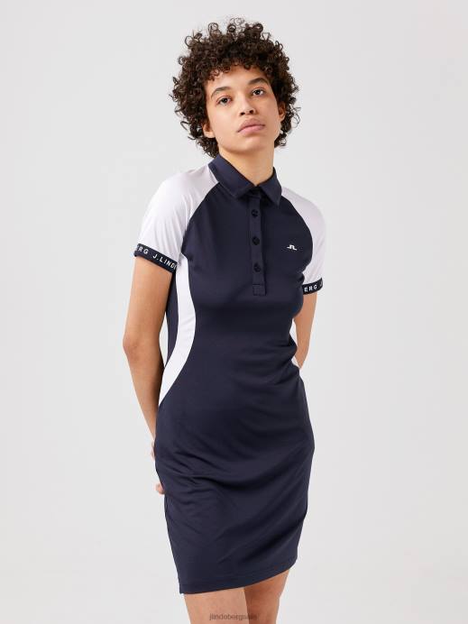 Women J.Lindeberg Navy Jill Golf Dress Clothing 8R622735