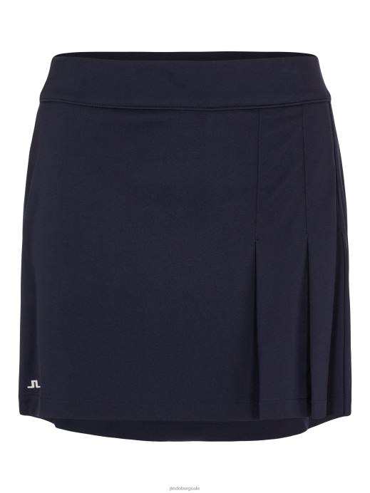 Women J.Lindeberg Navy Thea Golf Skirt Clothing 8R622754