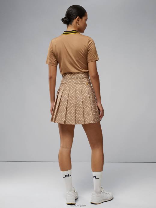 Women J.Lindeberg Tiger Monogram check Adina Print Skirt Clothing 8R622687