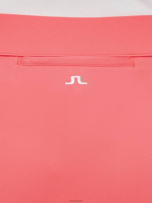 Women J.Lindeberg Tropical Coral Amelie Mid-Length Skirt Clothing 8R622749