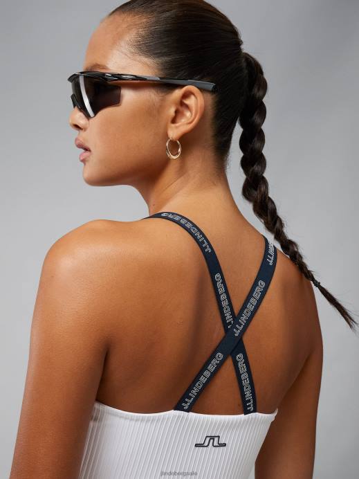 Women J.Lindeberg White Adriana Dress Clothing 8R622695