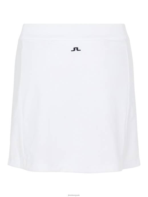 Women J.Lindeberg White Amelie Mid-Length Skirt Clothing 8R622745