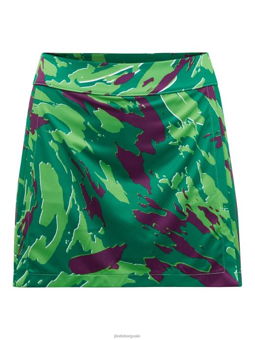 Women J.Lindeberg White Monogram check Amelie Print Skirt Clothing 8R622665