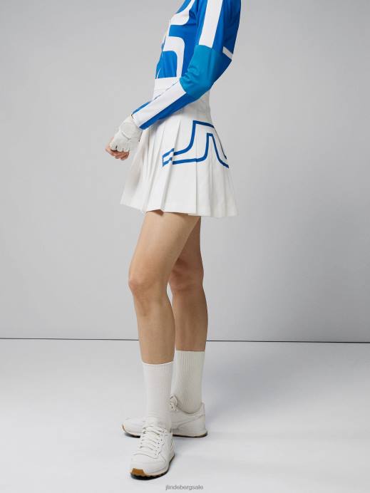 Women J.Lindeberg White Naomi Bridge Skirt Clothing 8R622683