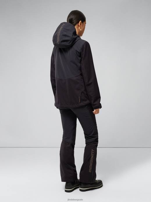 Women J.Lindeberg Black Summit Softshell Jacket Clothing 8R622854