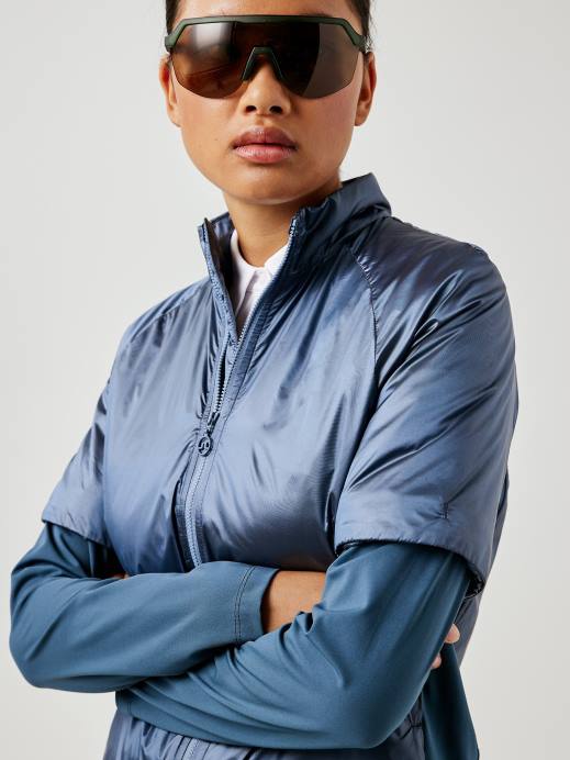 Women J.Lindeberg Captains Blue Rory Golf Jacket Clothing 8R622875