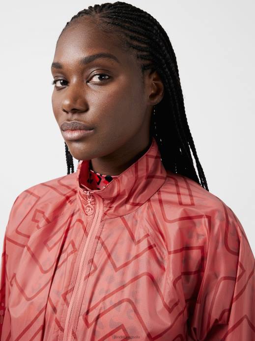 Women J.Lindeberg Faded Rose Bridge Monogram Eloise Golf Jacket Clothing 8R622866