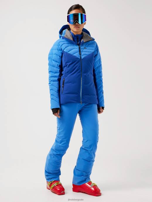 Women J.Lindeberg Infinity Blue Crystal Down Jacket Clothing 8R622869