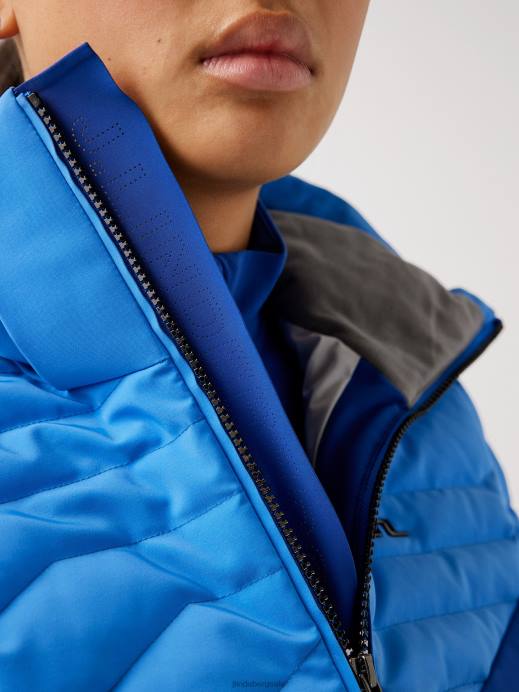 Women J.Lindeberg Infinity Blue Crystal Down Jacket Clothing 8R622869