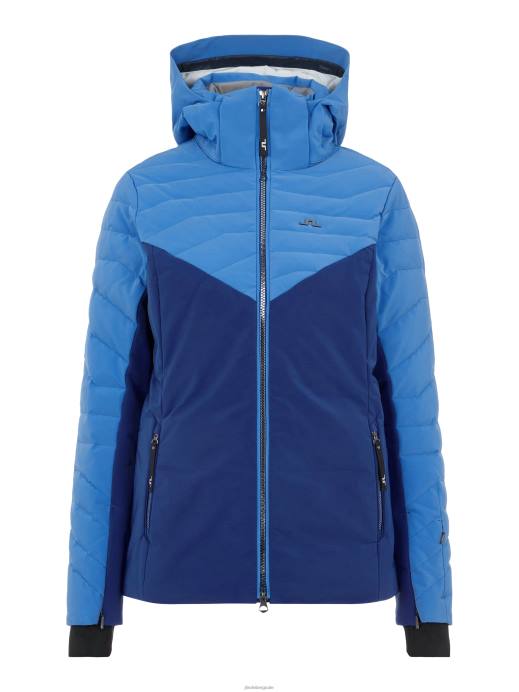 Women J.Lindeberg Infinity Blue Crystal Down Jacket Clothing 8R622869