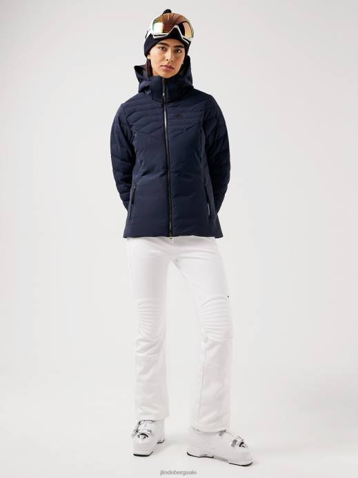 Women J.Lindeberg Infinity Blue Crystal Down Jacket Clothing 8R622869