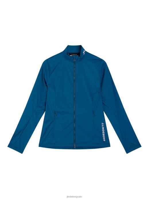 Women J.Lindeberg Moroccan Blue Tenley Golf Jacket Clothing 8R622861