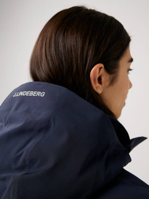 Women J.Lindeberg Navy Crystal Down Jacket Clothing 8R622870