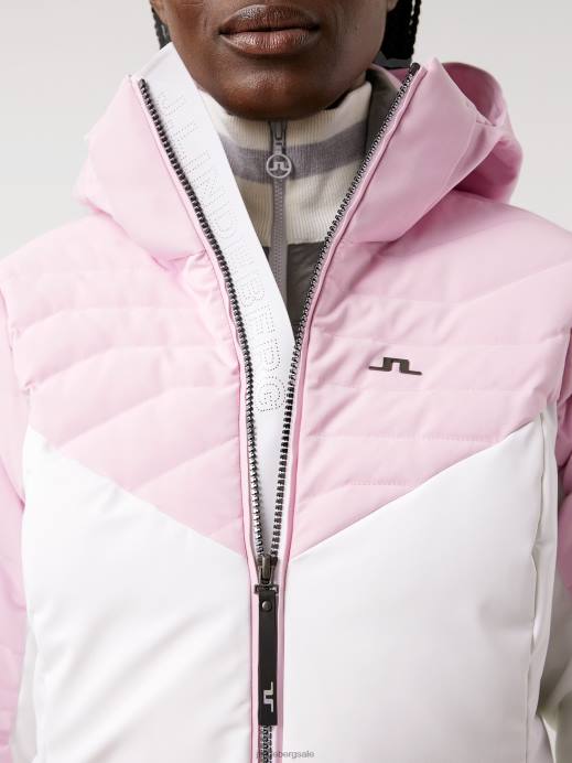 Women J.Lindeberg Pink Lavender Crystal Down Jacket Clothing 8R622868