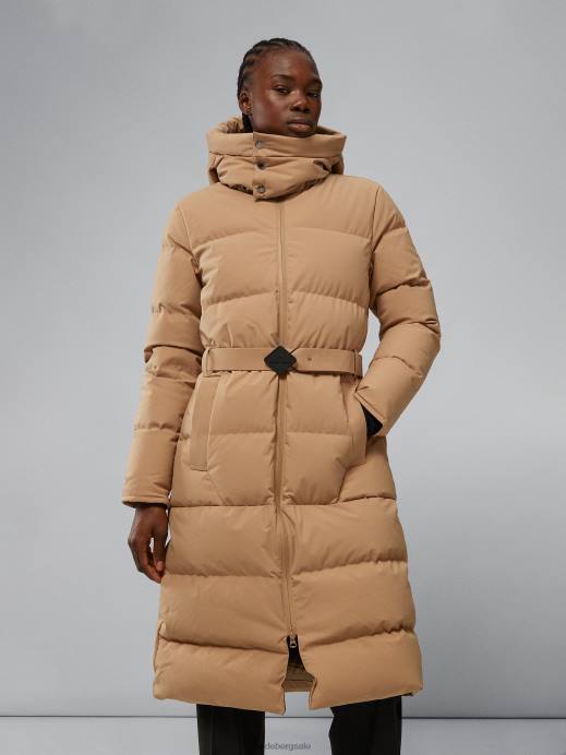 Women J.Lindeberg Tiger Brown Orion Down Parka Clothing 8R622848