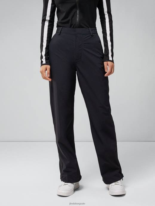 Women J.Lindeberg Black Evertine Rain Pant Clothing 8R622786