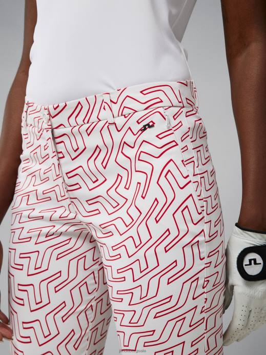 Women J.Lindeberg Bridge Swirl White Pia Print Pant Clothing 8R622774