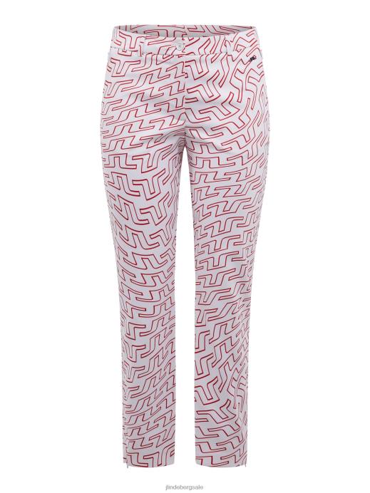 Women J.Lindeberg Bridge Swirl White Pia Print Pant Clothing 8R622774