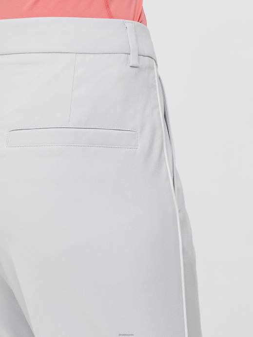 Women J.Lindeberg Light Grey Gwen Long Golf Short Clothing 8R622812