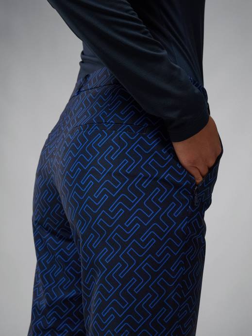 Women J.Lindeberg Nautical Blue Bridge Monogram Pia Print Pant Clothing 8R622773