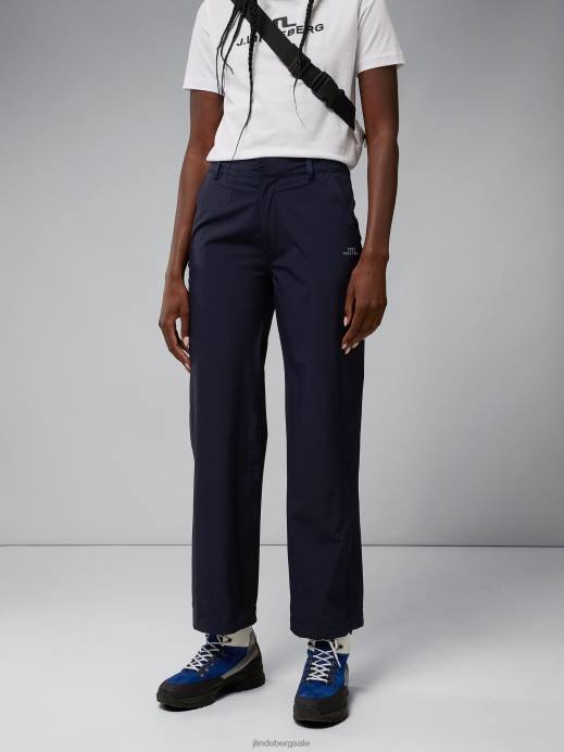 Women J.Lindeberg Navy Evertine Rain Pant Clothing 8R622785