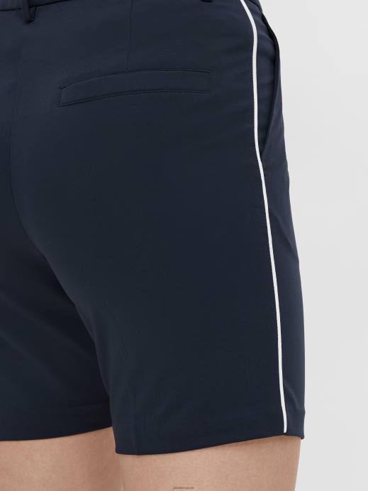 Women J.Lindeberg Navy Gwen Long Golf Short Clothing 8R622809